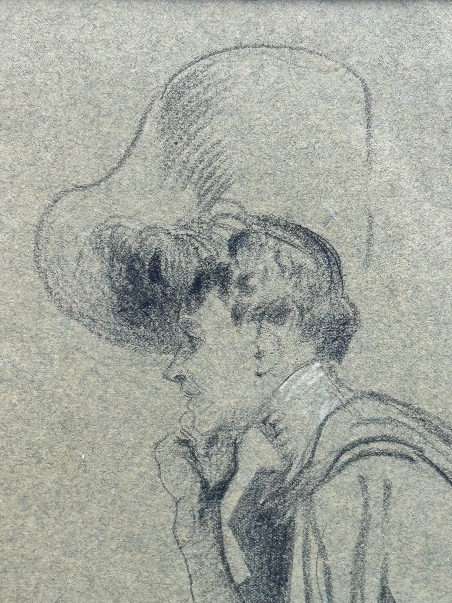 Study Of A Woman With A Hat 