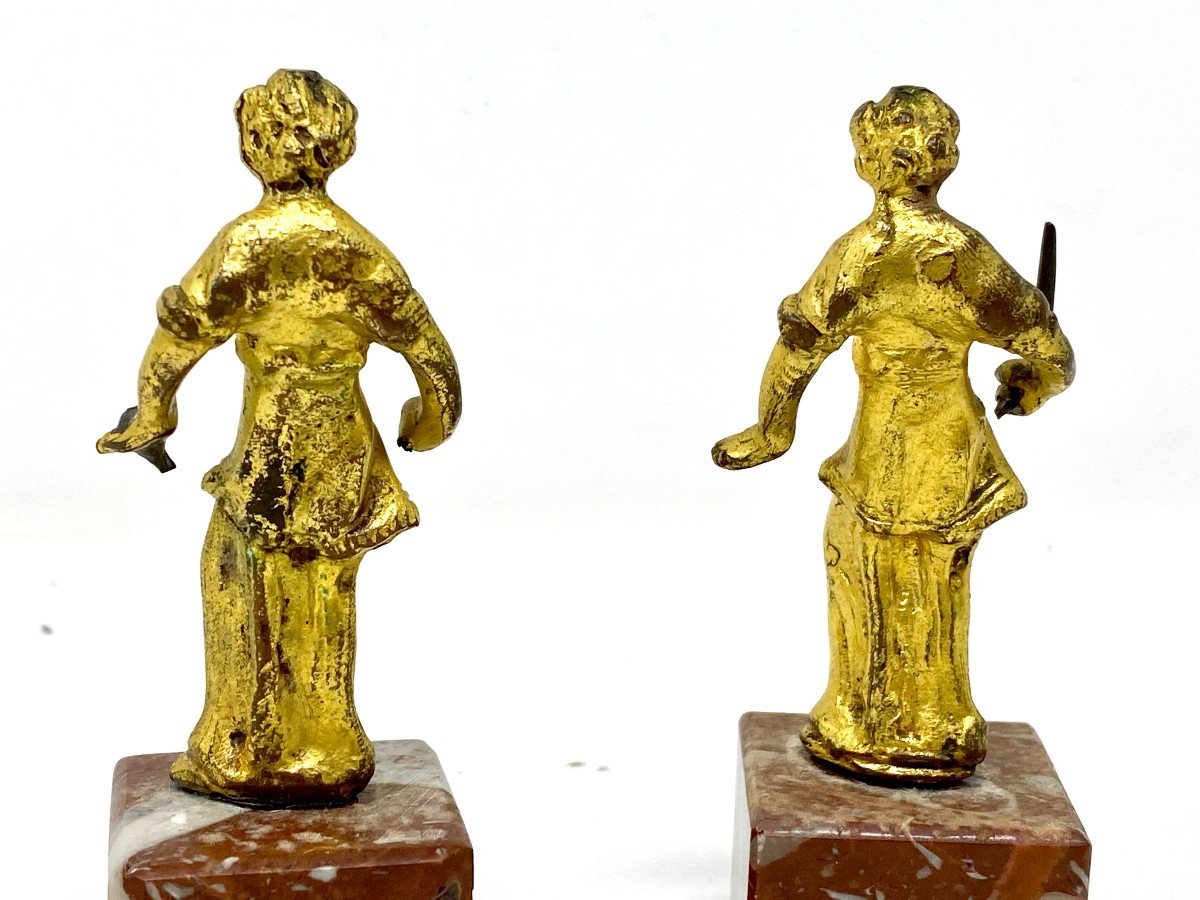 Pair Of Statuettes - XVI Th Century-photo-4