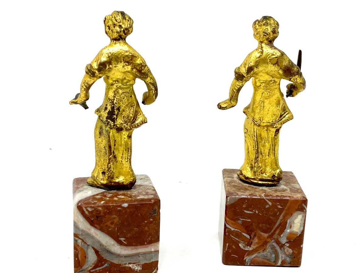 Pair Of Statuettes - XVI Th Century-photo-5