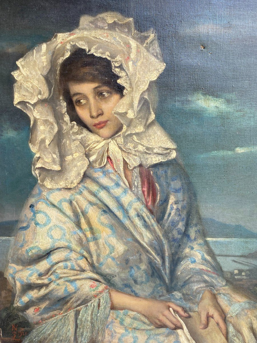 Neville Stephen Lytton (1879-1951) Portrait d'Alexandra Fortel 