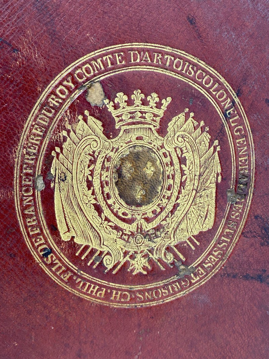 Reliure Royaliste De Charles-philippe De France, Comte d'Artois, Frère De Louis XVI -photo-3