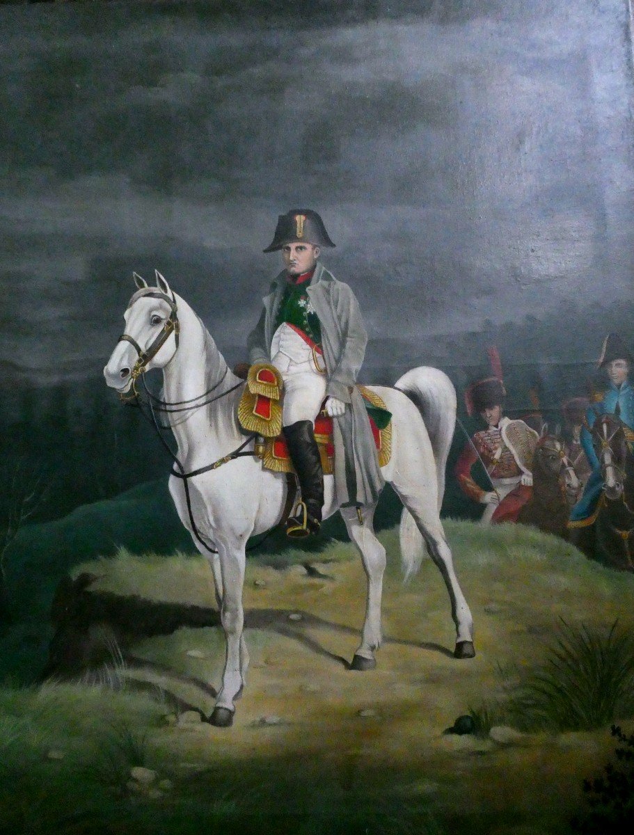 Large Equestrian Portrait Of Napoleon 1st-photo-2