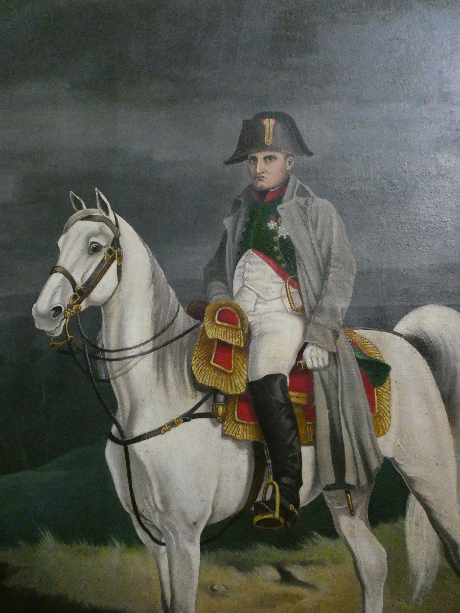 Large Equestrian Portrait Of Napoleon 1st-photo-3