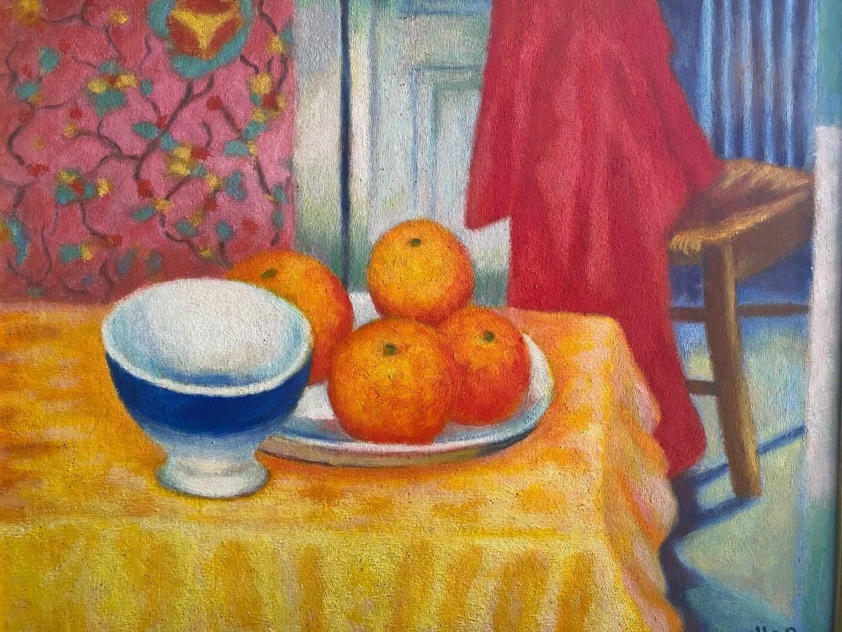 Louis Bellon 1909-1998 “bowl And Oranges”