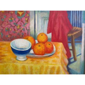 Louis Bellon (1909-1998) “bol et oranges”