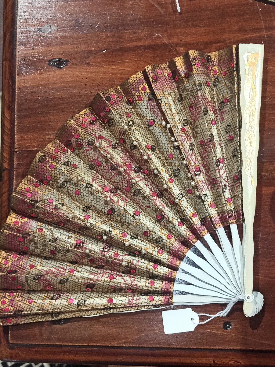 Advertising Fan From The Café De Paris Circa 1900-photo-4