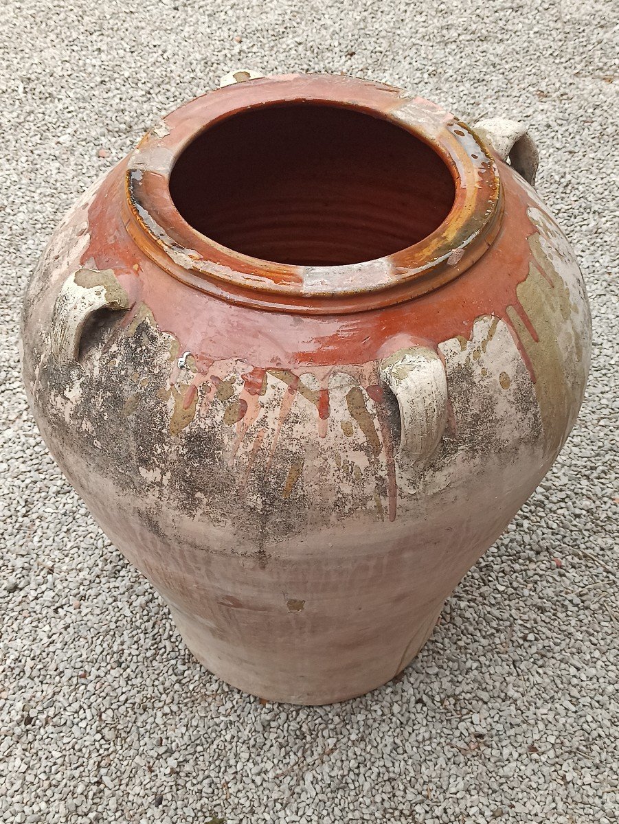 Catalan Oil Jar In Terracotta Circa 1900-photo-1