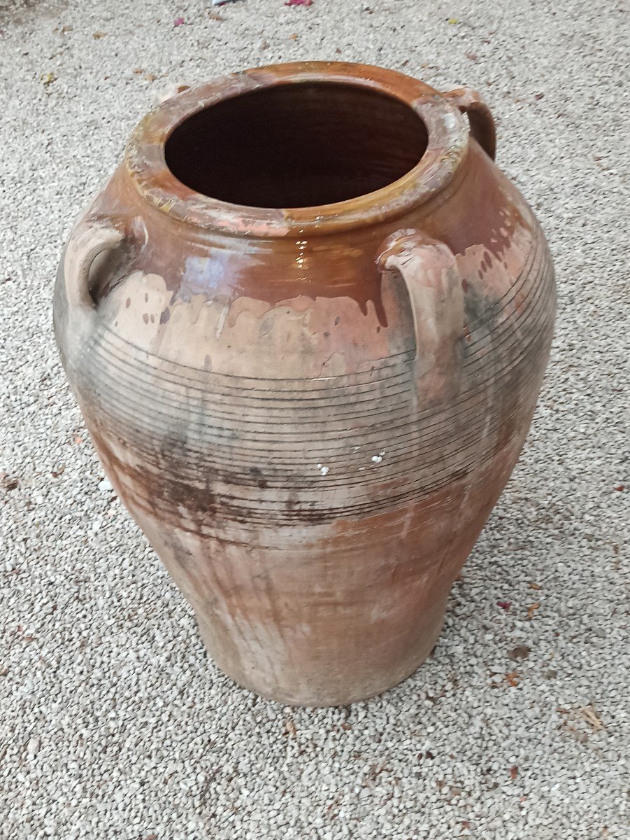 Large Terracotta Oil Jar From Catalonia Late 19th Century-photo-3