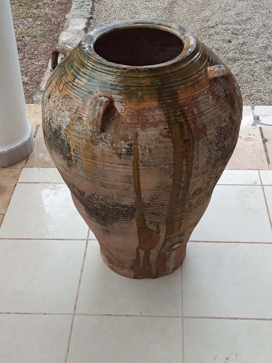 Catalan Oil Jar In Terracotta Circa 1880-photo-1