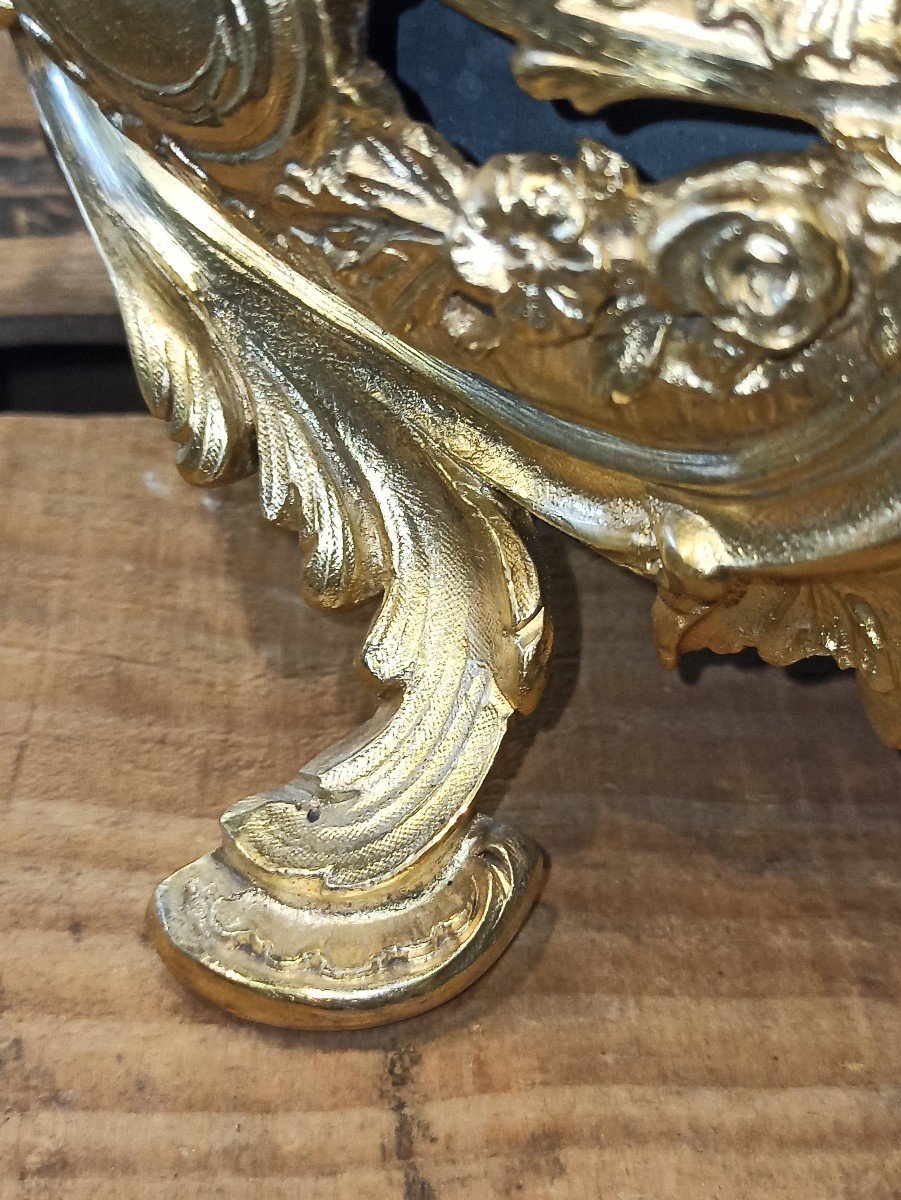 Jardiniere De Table En Bronze Dore De Style Rocaille  Circa 1850-photo-4