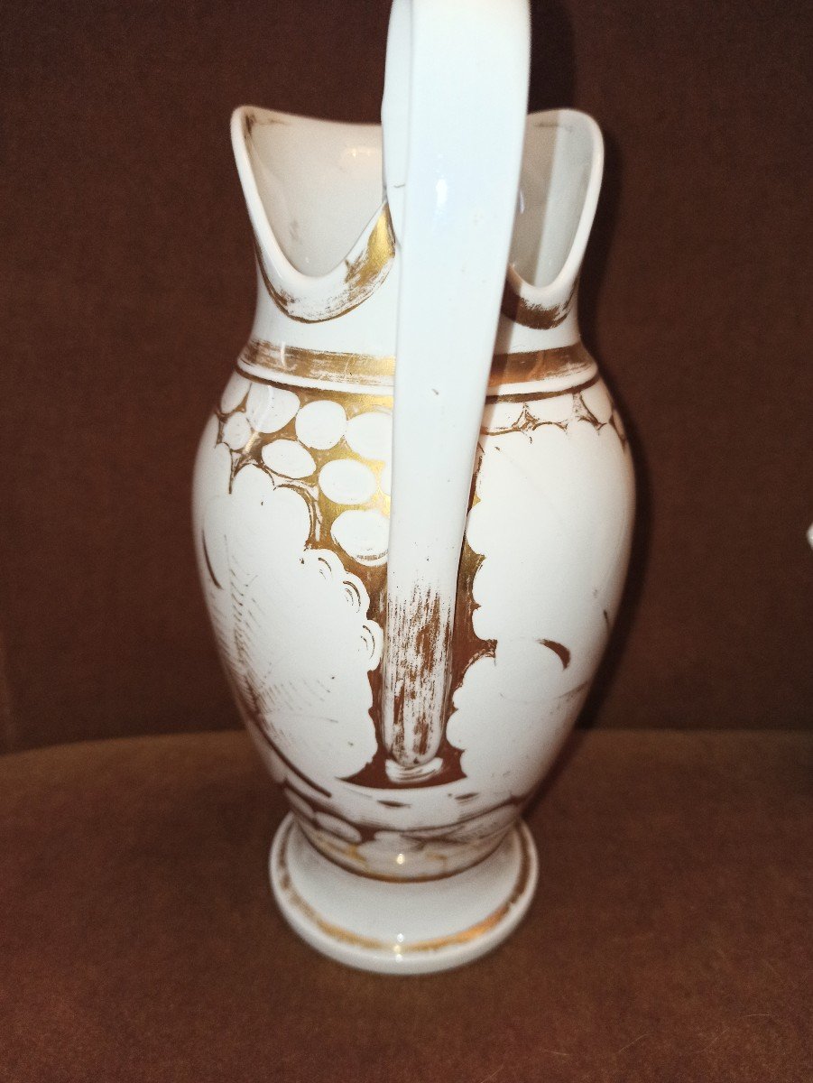 Ewer And Its Porcelain Basin From Paris Early Nineteenth Century-photo-3