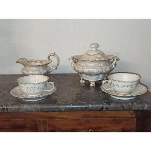 Part Of A Paris Porcelain Tea Service Signed Jacob Petit, Circa 1840