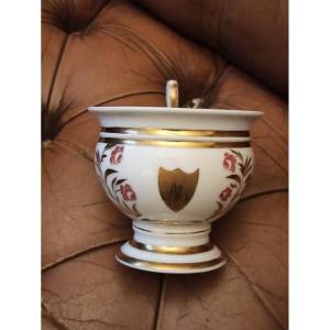 Paris Porcelain Chocolate Cup Empire Period