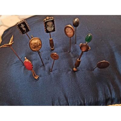 Collection Of Old Tie Pins