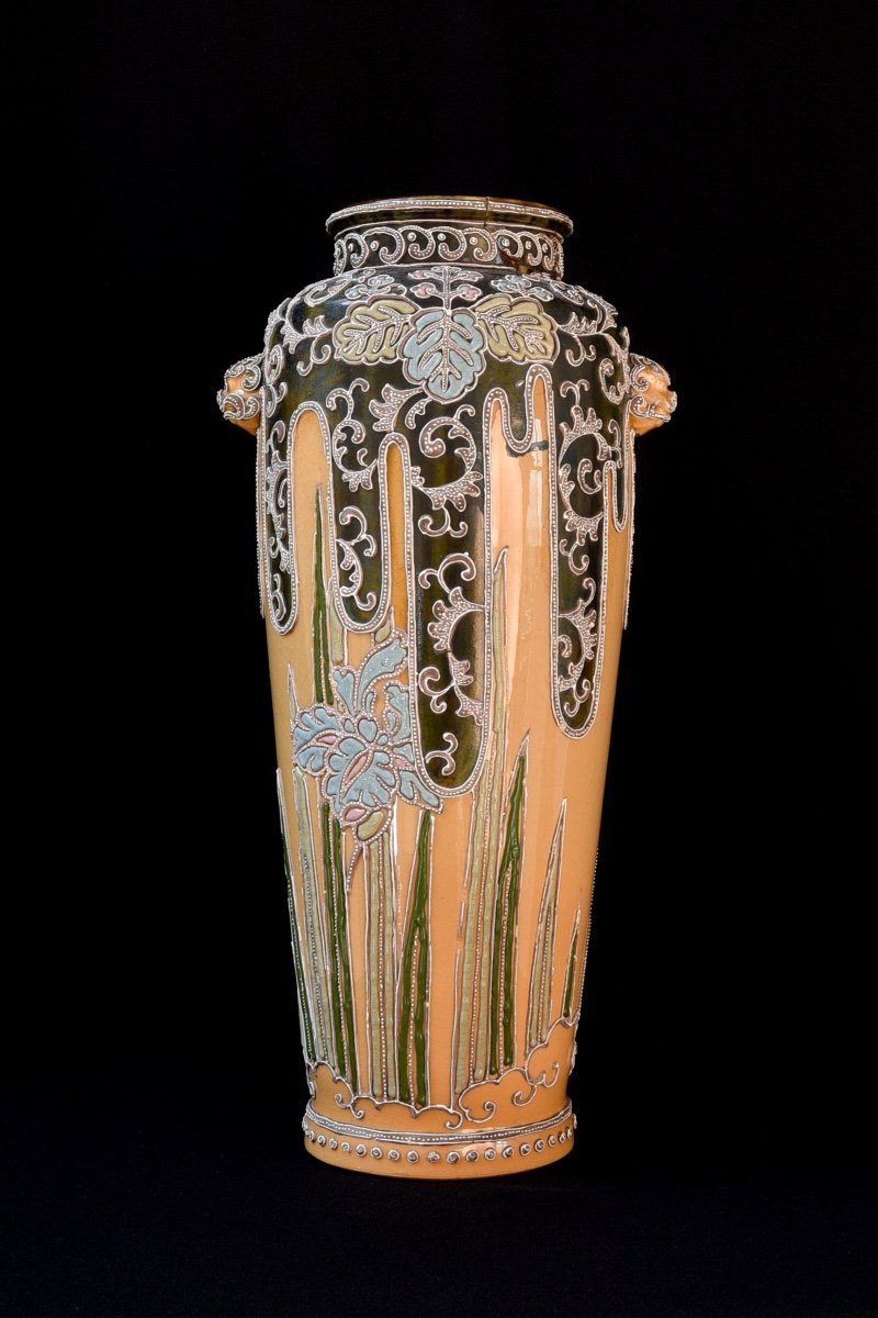 Vase Moriage Japonais Ca. 1890-photo-3