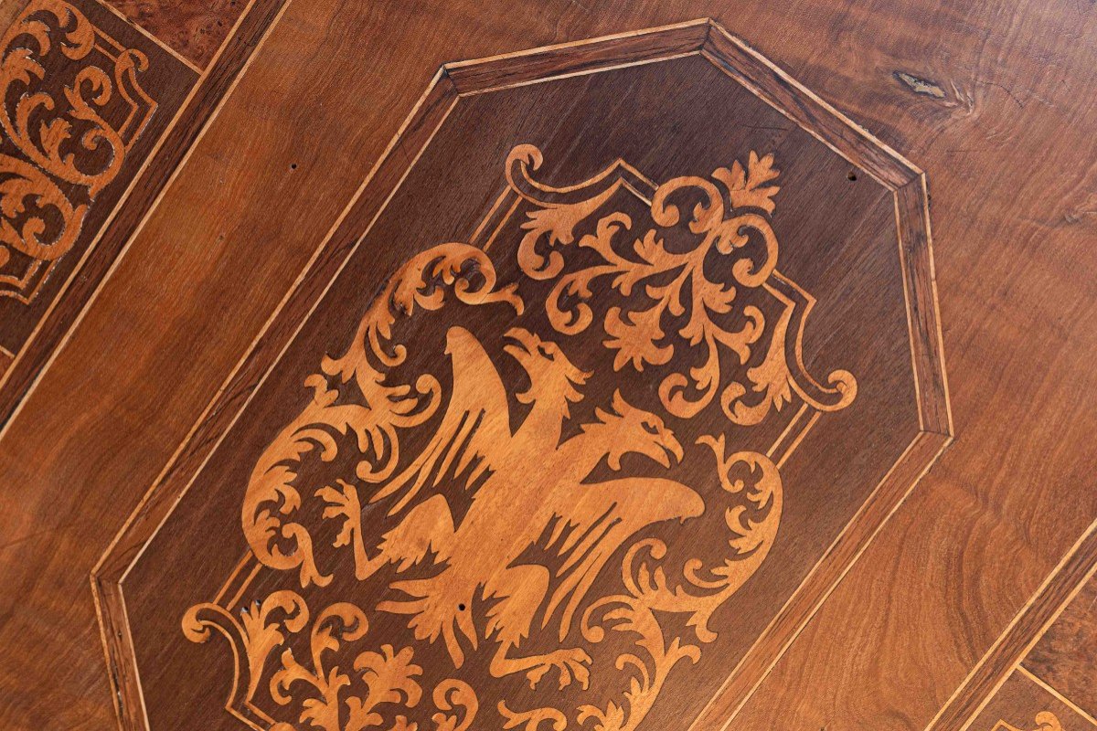 19th Century Fine Marquetry Table From Spain-photo-3