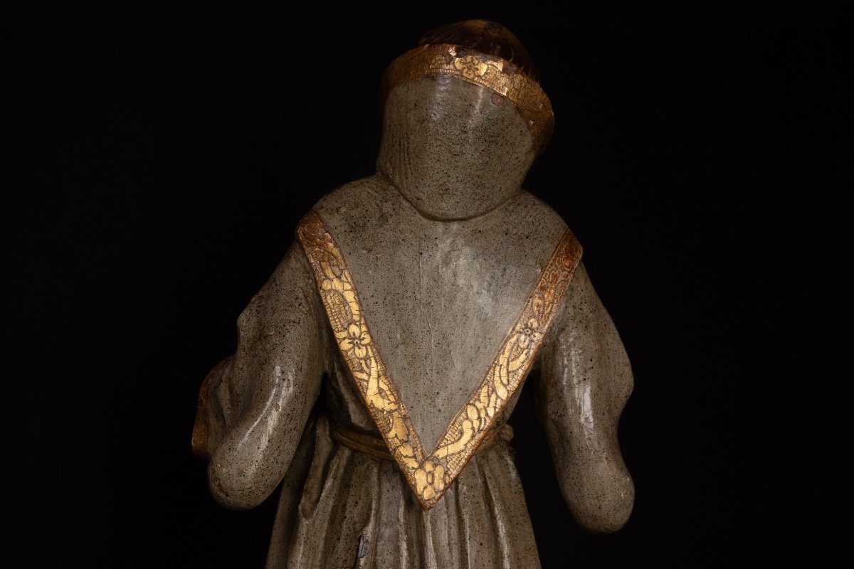 Wooden Monk (oak) – Second Half Of The 18th Century-photo-1