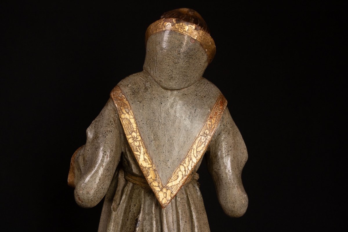 Wooden Monk (oak) – Second Half Of The 18th Century-photo-2