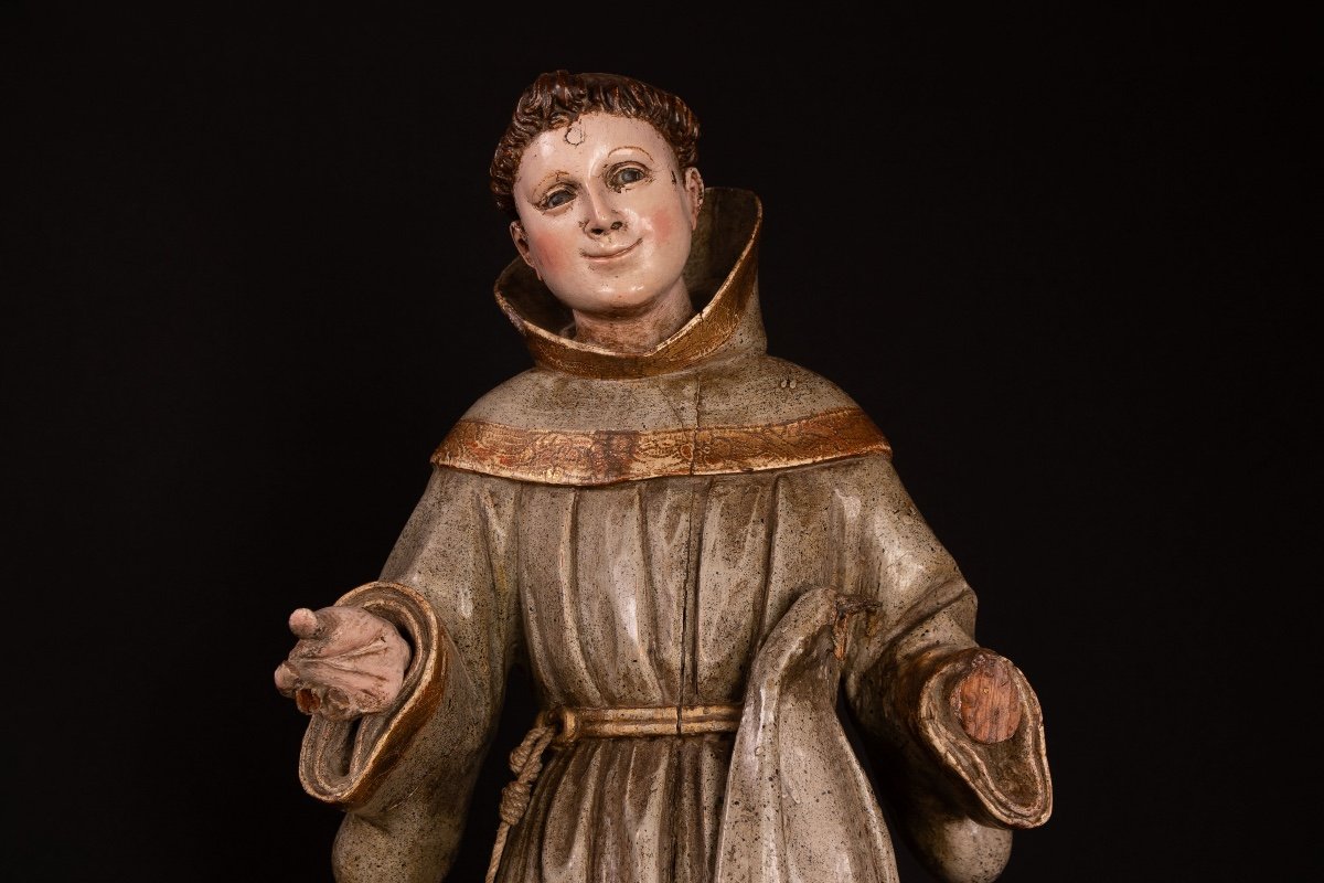 Wooden Monk (oak) – Second Half Of The 18th Century-photo-3