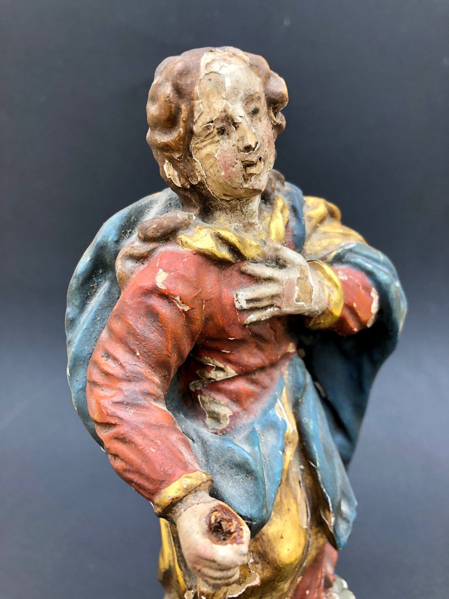 Statuette Of The Virgin 18th Century-photo-4