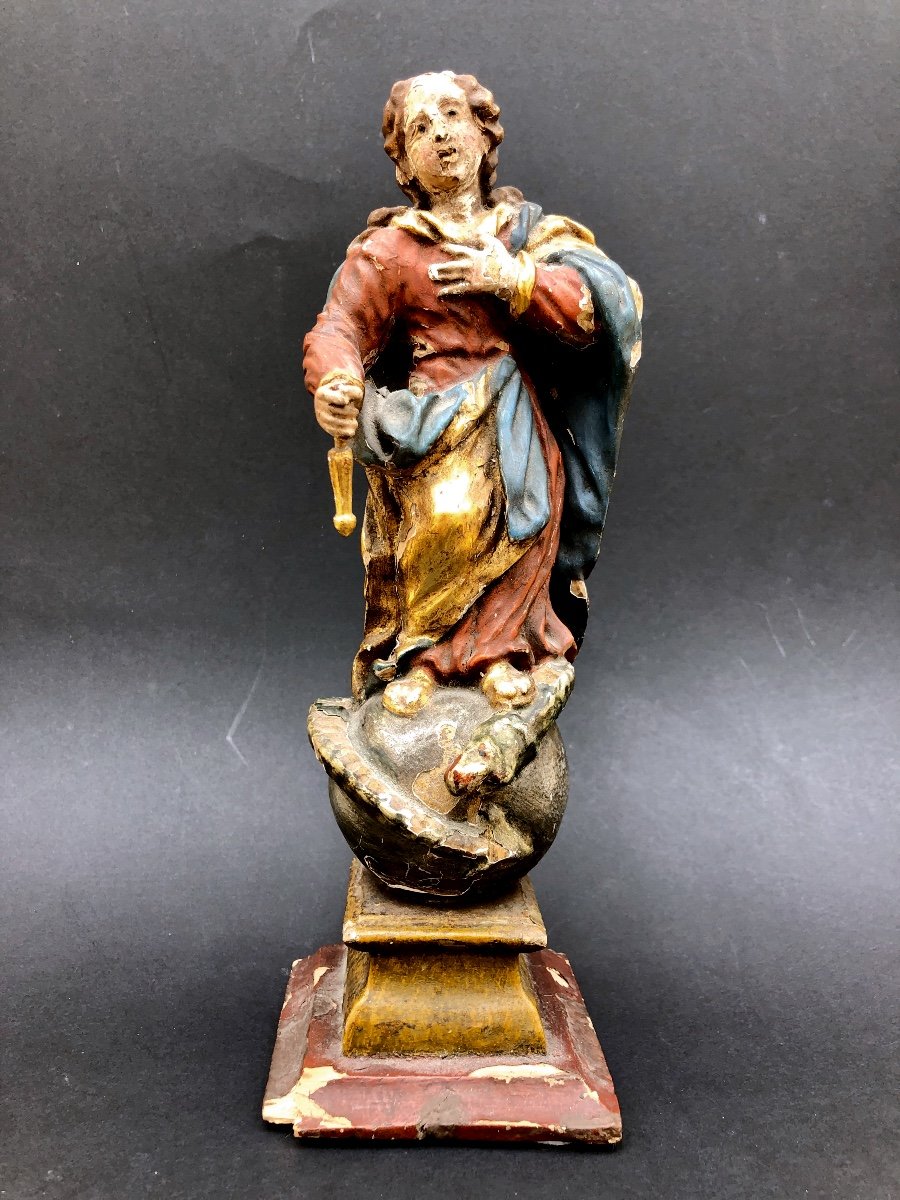 Statuette Of The Virgin 18th Century