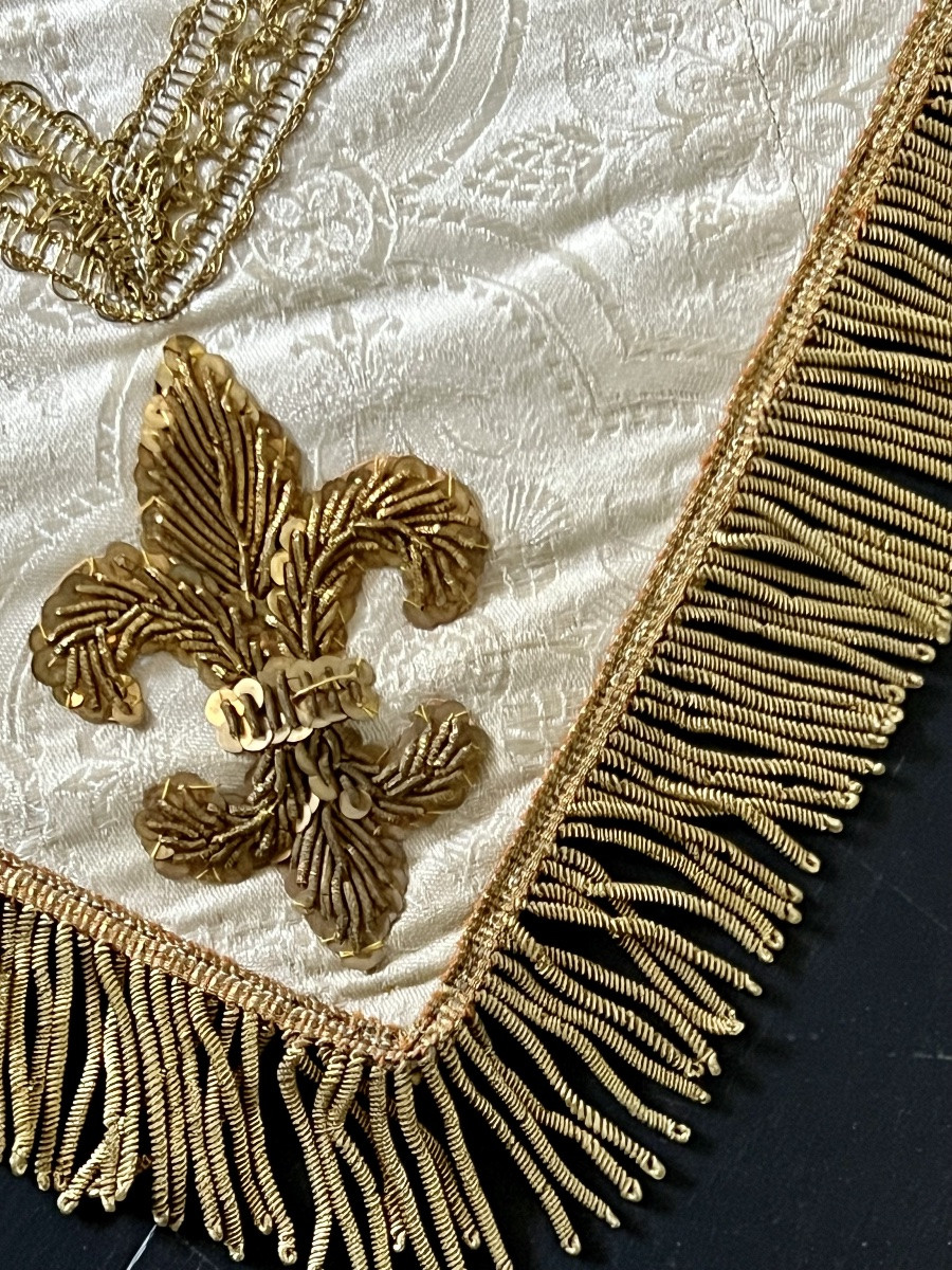 Processional Banner Of Saint Louis Gonzaga - 19th Century - France-photo-2