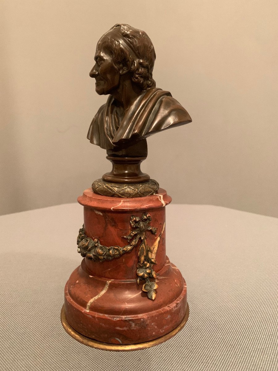 Bronze By Voltaire – Barbedienne Fondeur – 19th Century-photo-2