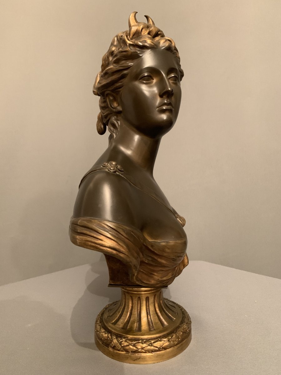 Bronze Diane Chasseresse – d’après Houdon (1741-1828).-photo-3