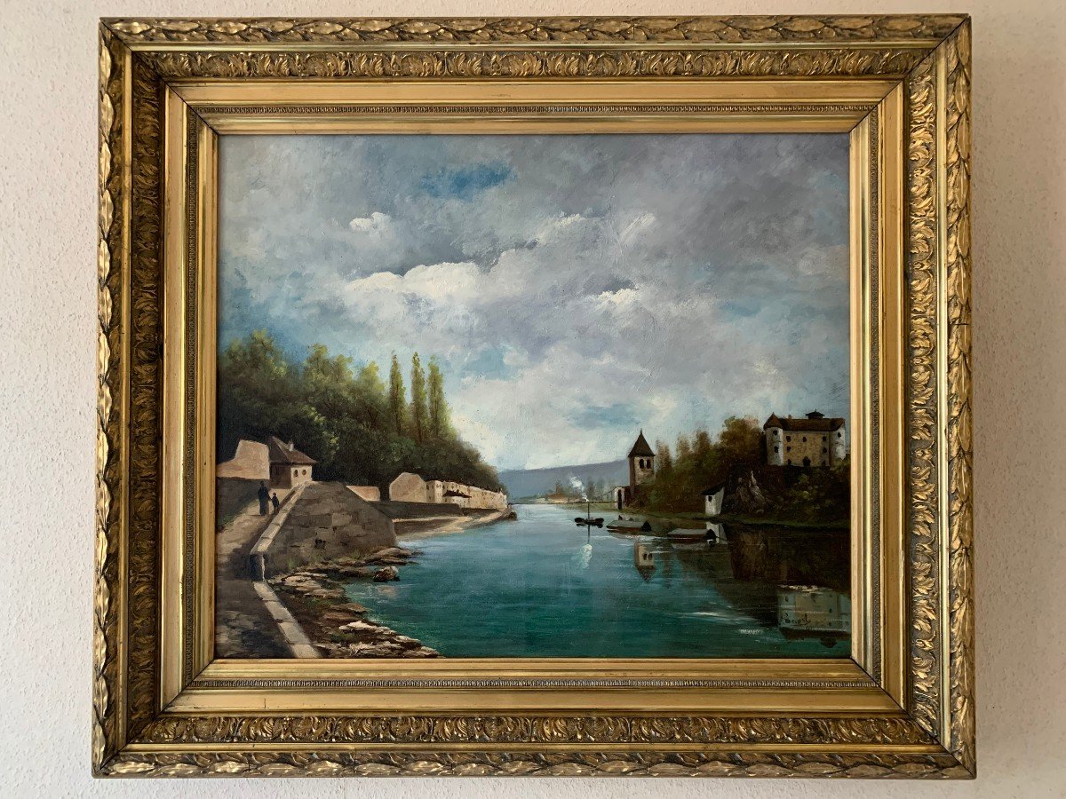 Oil On Canvas, Barbe Island From -photo-2