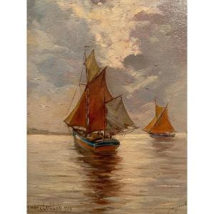 Marine – tableau -  Chatelaillon en 1928