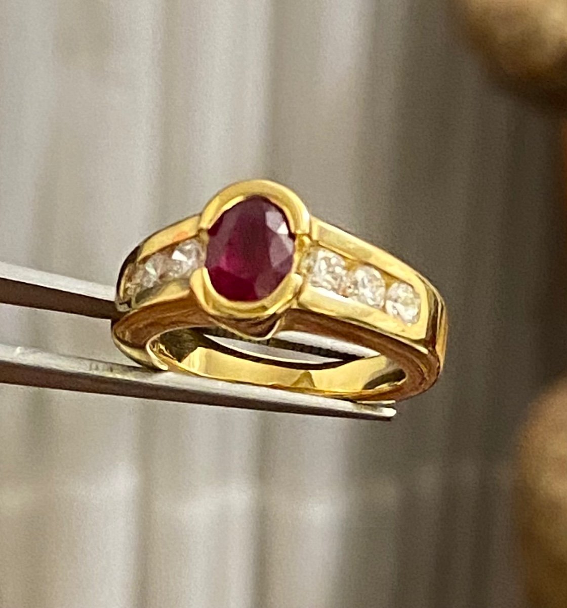 Gold, Ruby And Diamond Ring-photo-4