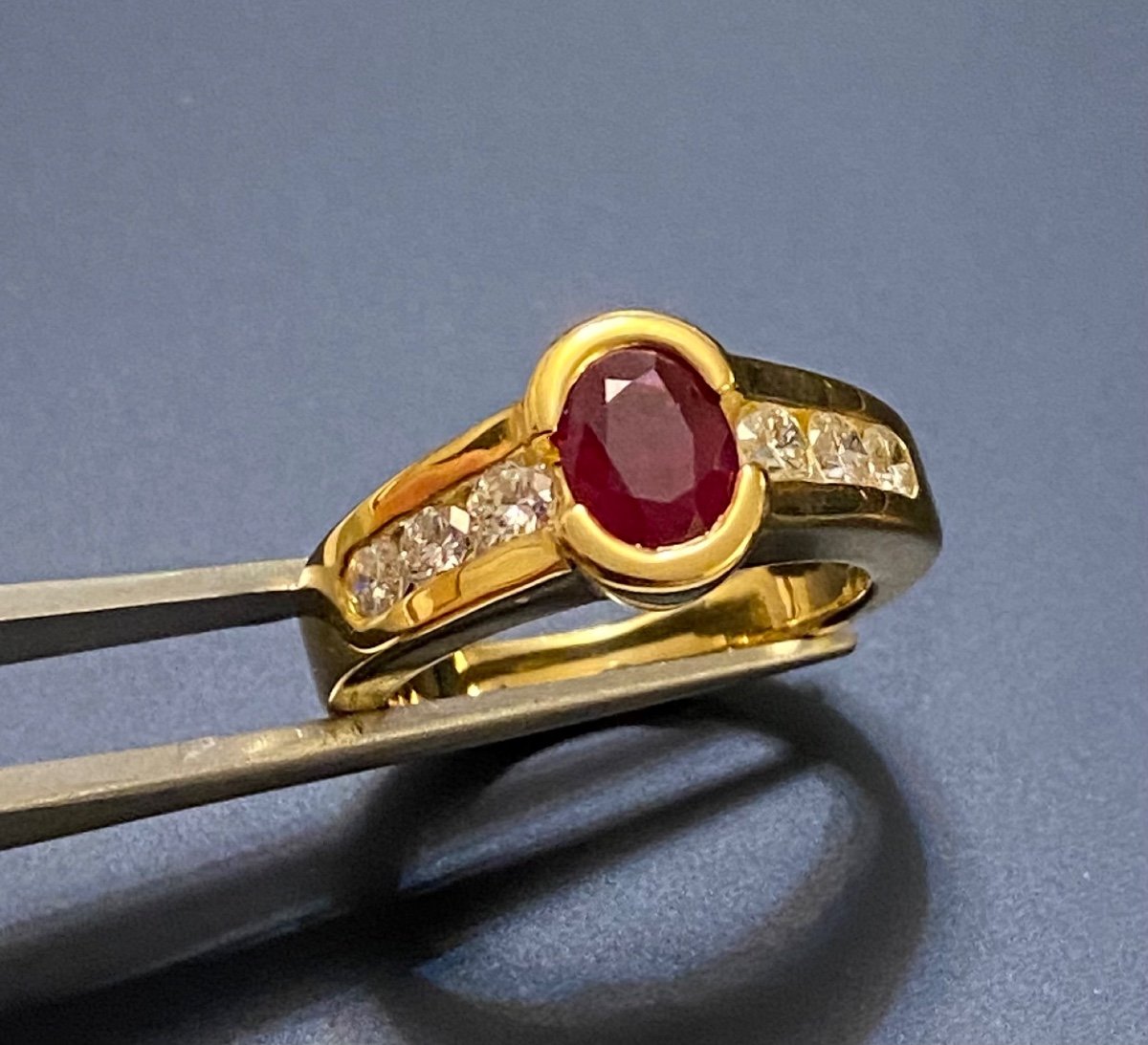 Gold, Ruby And Diamond Ring-photo-1