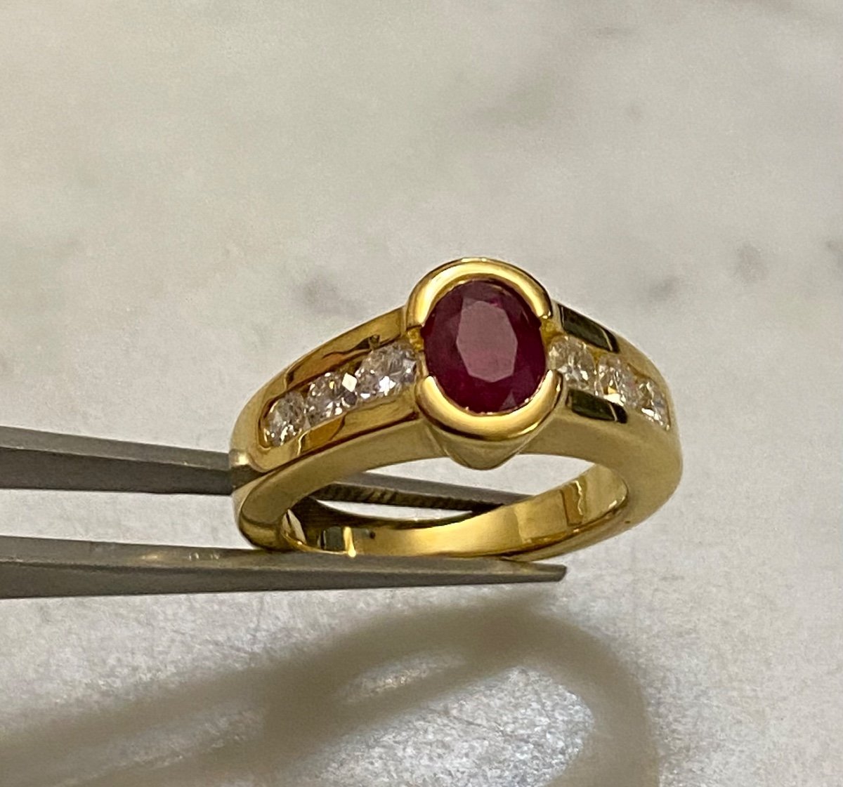 Gold, Ruby And Diamond Ring-photo-4