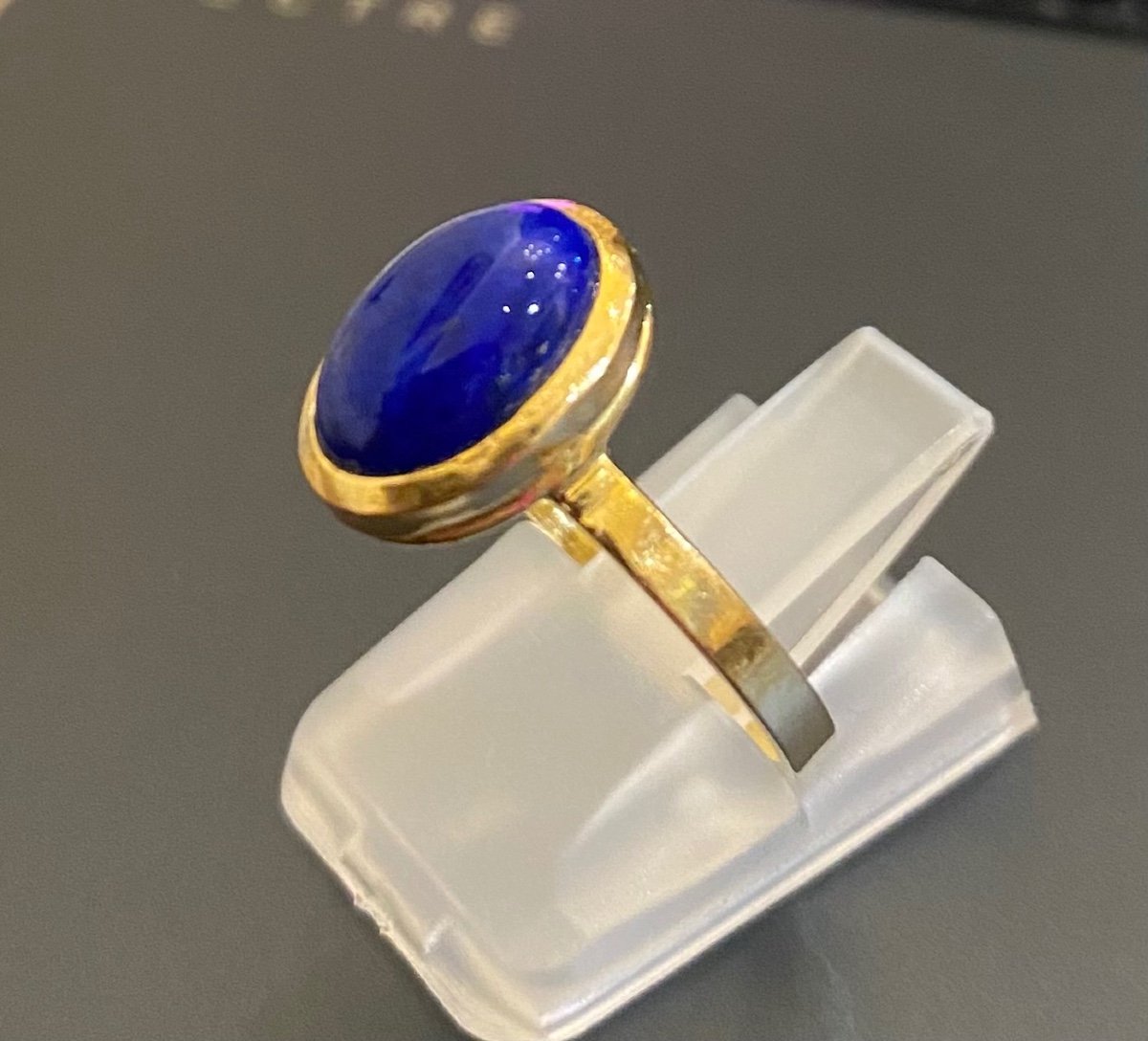 Gold And Lapis Lazuli Ring -photo-4