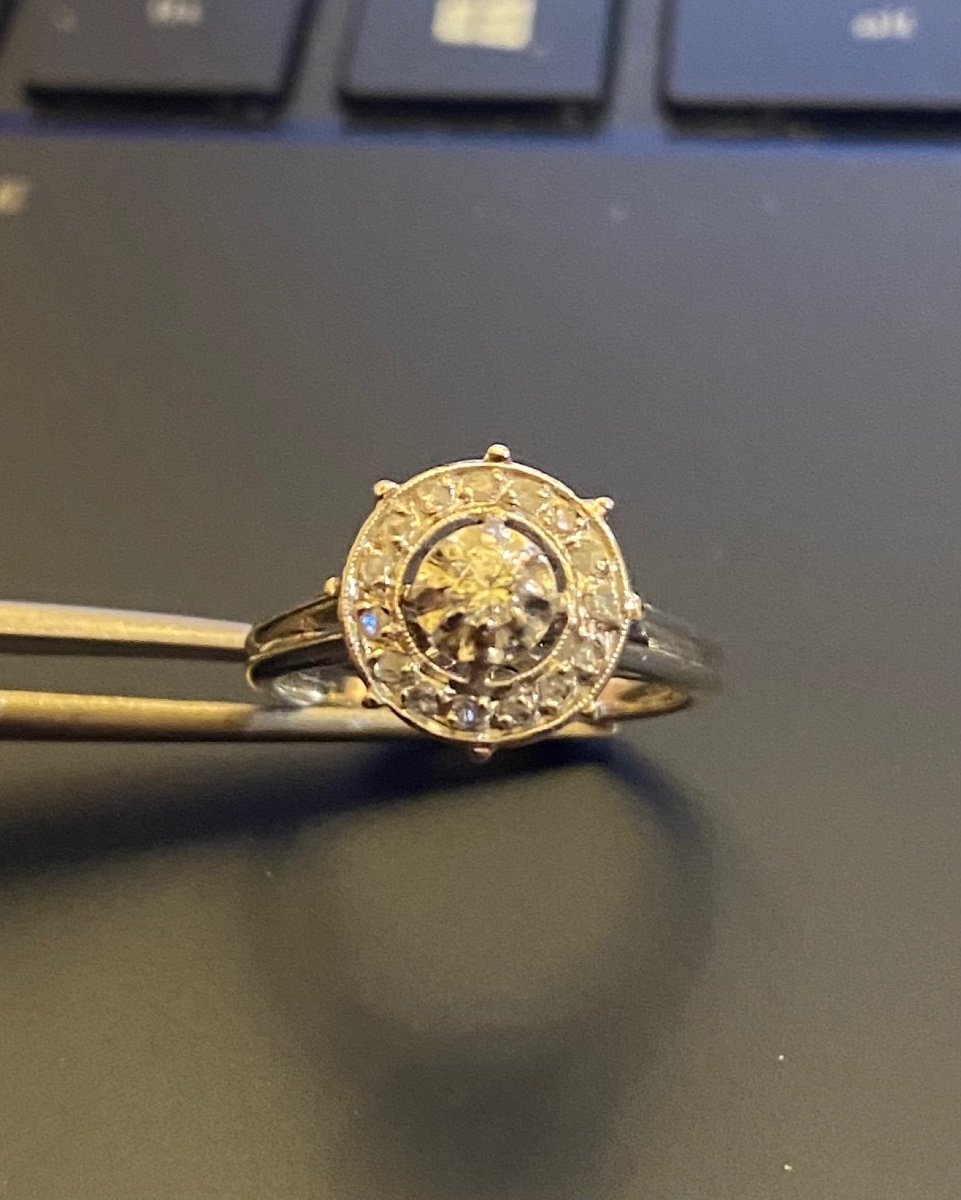 Old Gold And Diamond Ring-photo-2