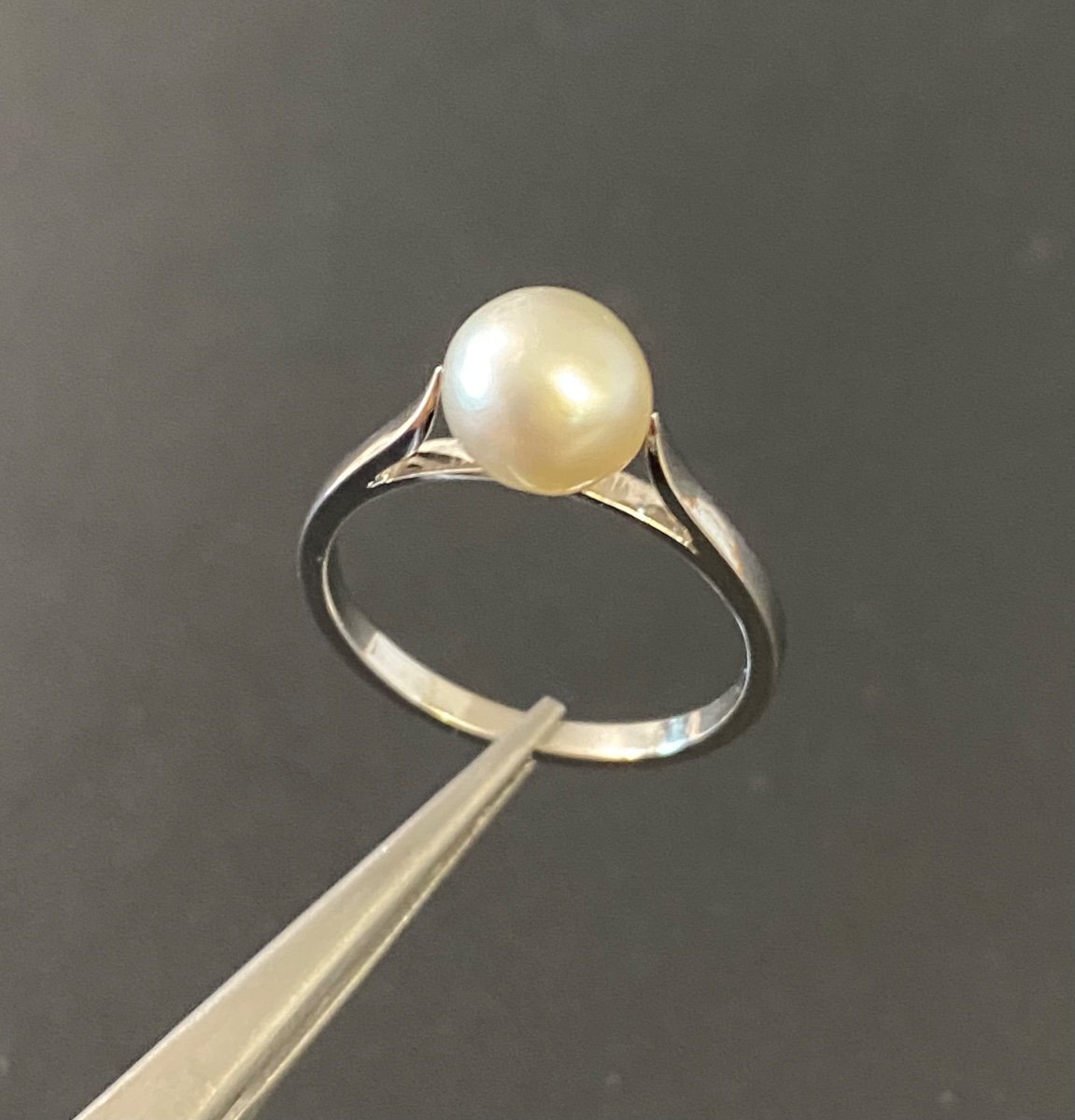 Old Gold Ring And Cultured Pearl-photo-8