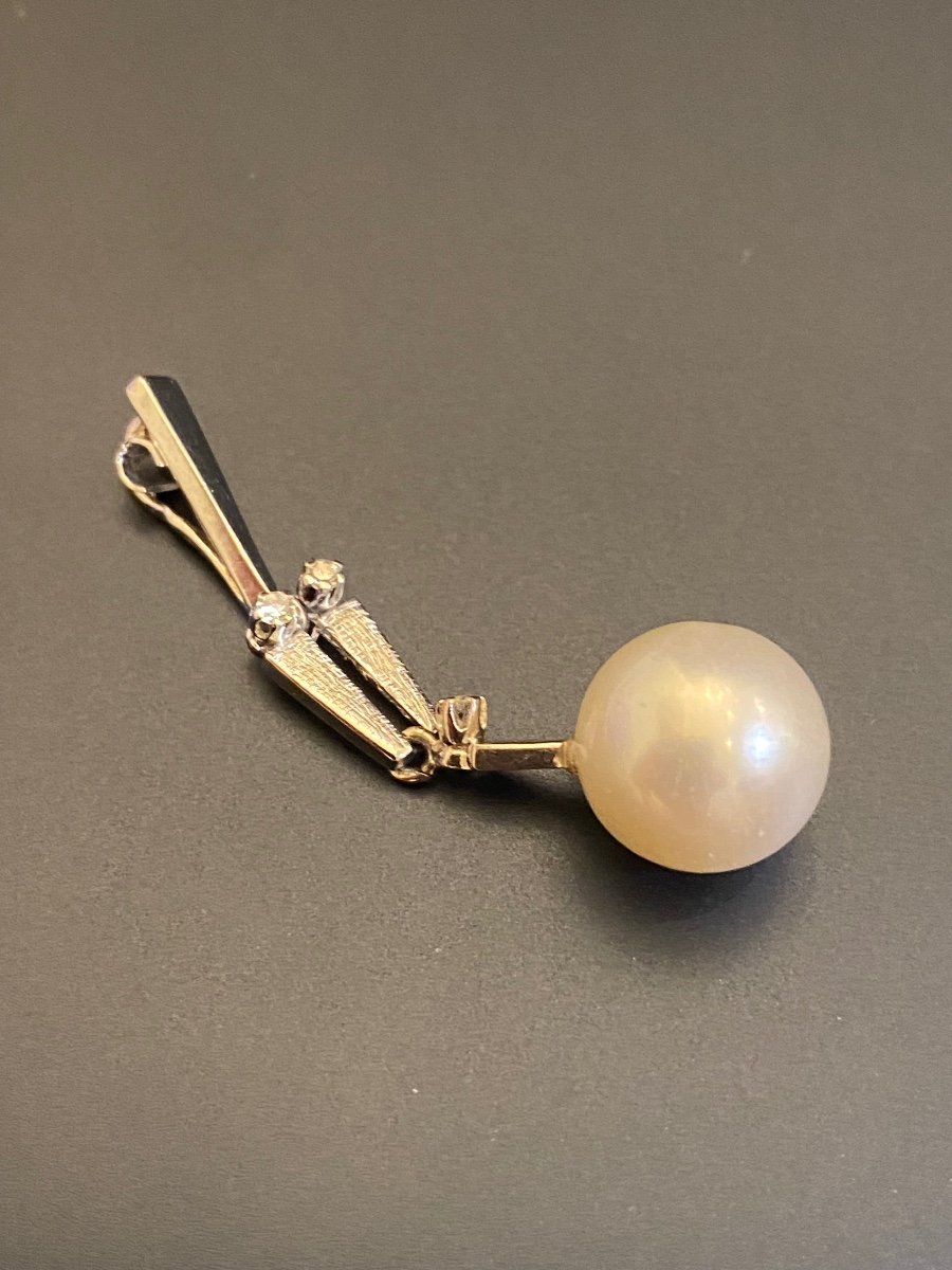 Gold, Pearl And Diamond Pendant-photo-1