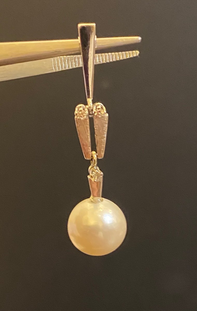 Gold, Pearl And Diamond Pendant-photo-3