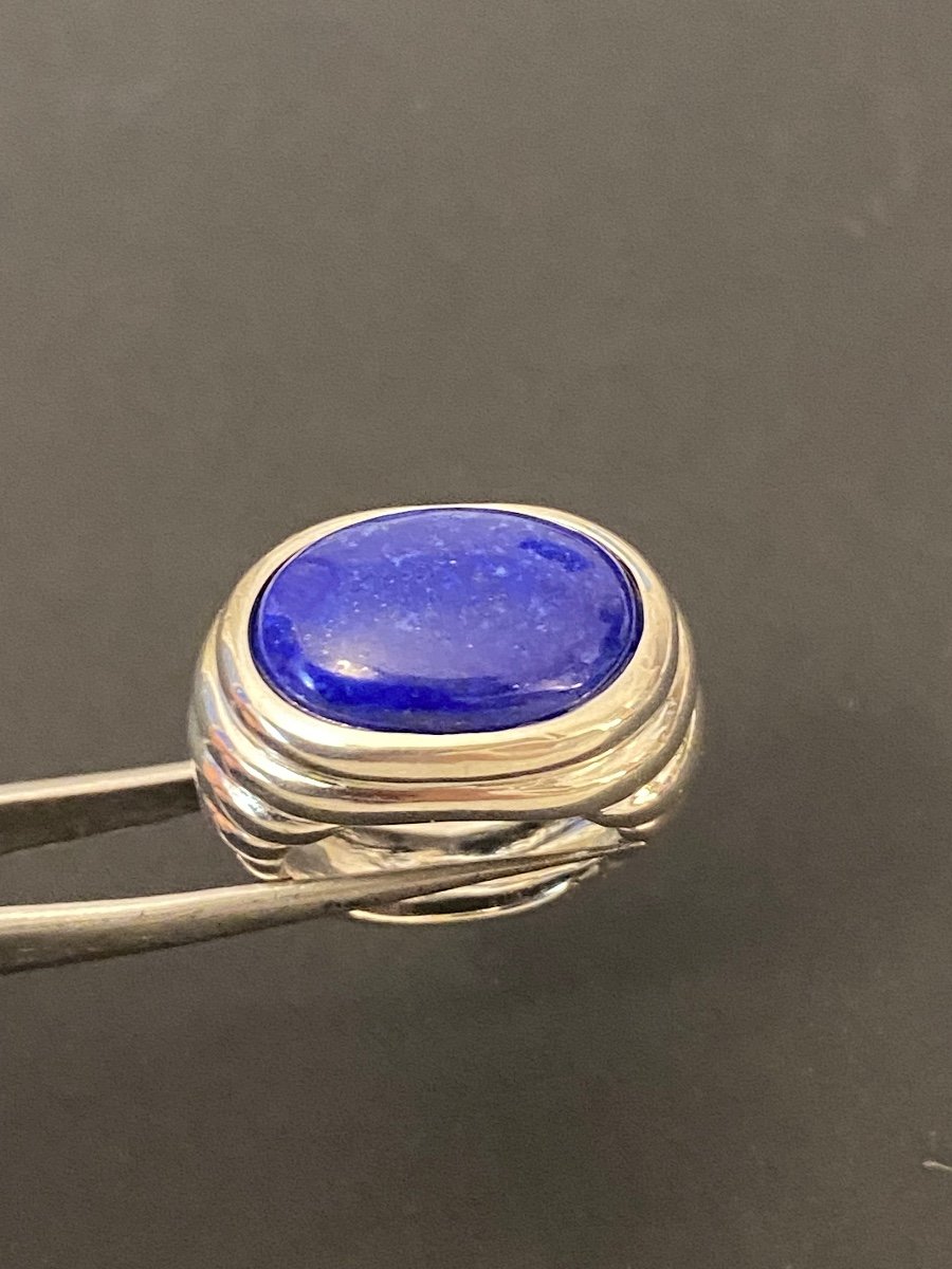 Silver And Lapis Lazuli Ring-photo-1