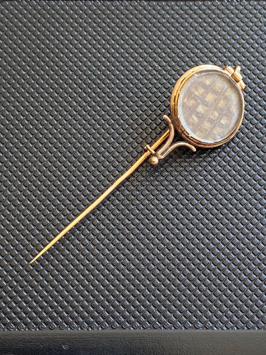 19th Century: Gold Souvenir Tie Pin 