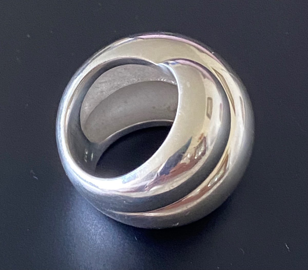 925/1000 Silver Ring Eme-photo-4