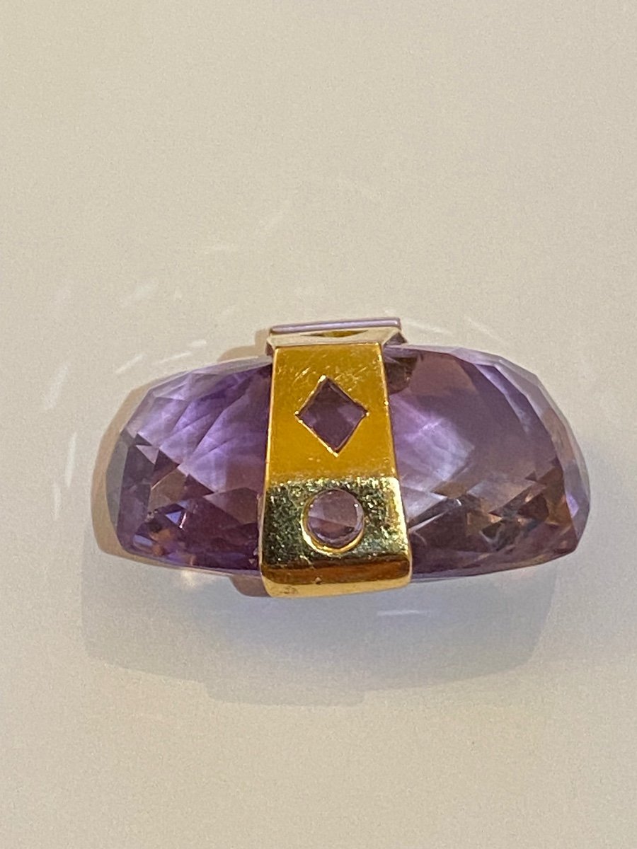 Gold And Amethyst Pendant-photo-3