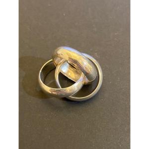 Bague Trois Anneaux En Argent