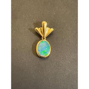 Gold And Opal Pendant