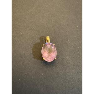 Pendentif En Or Et Amethyste