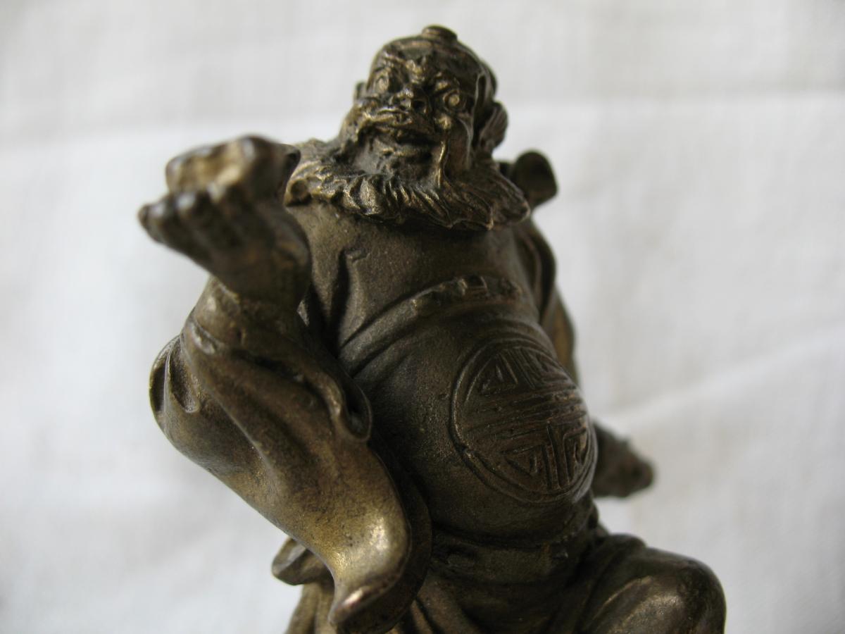 Figurine Zhong Kui En Bronze-photo-2