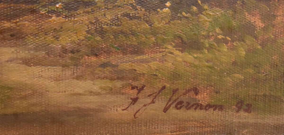 Vernon 1892 , paysage de montagne, " Glaslyn Valley"  pays de Galles , "  sugar loaf mountains"-photo-4