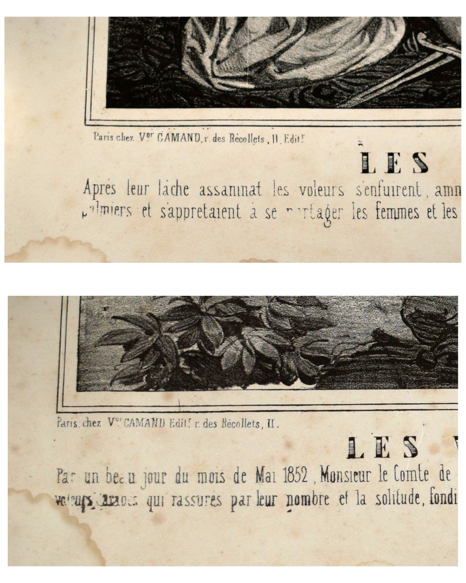 Important Pair Of Engravings Engraved By François Benjamin Vayron, And Published By V. Camand-photo-6