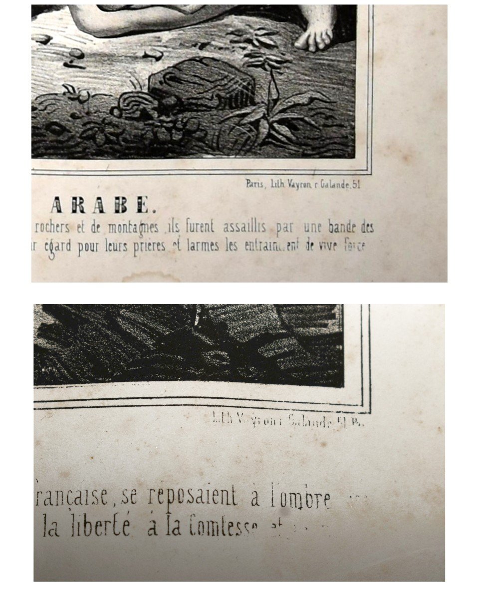 Important Pair Of Engravings Engraved By François Benjamin Vayron, And Published By V. Camand-photo-7