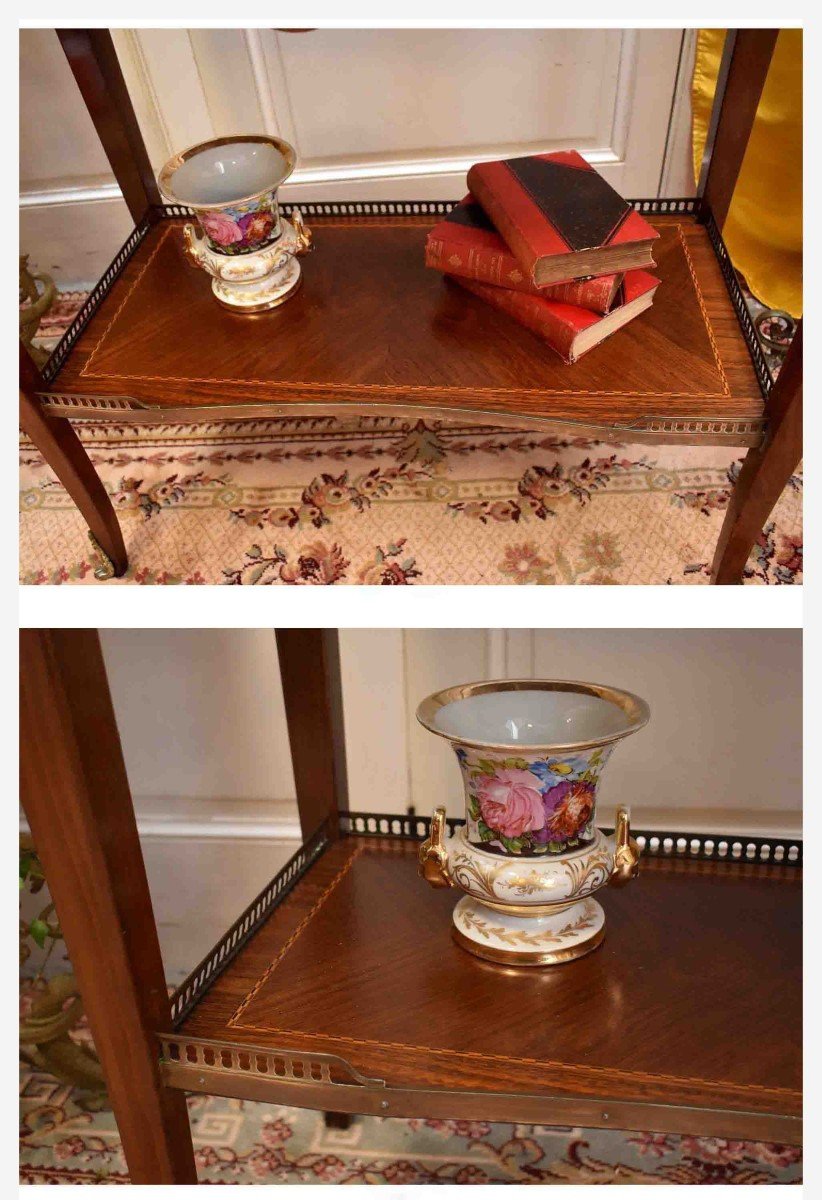 Lady's Secretary, Small Marquetry Drop-leaf Desk, Occasional And Miscellaneous Use Furniture-photo-7